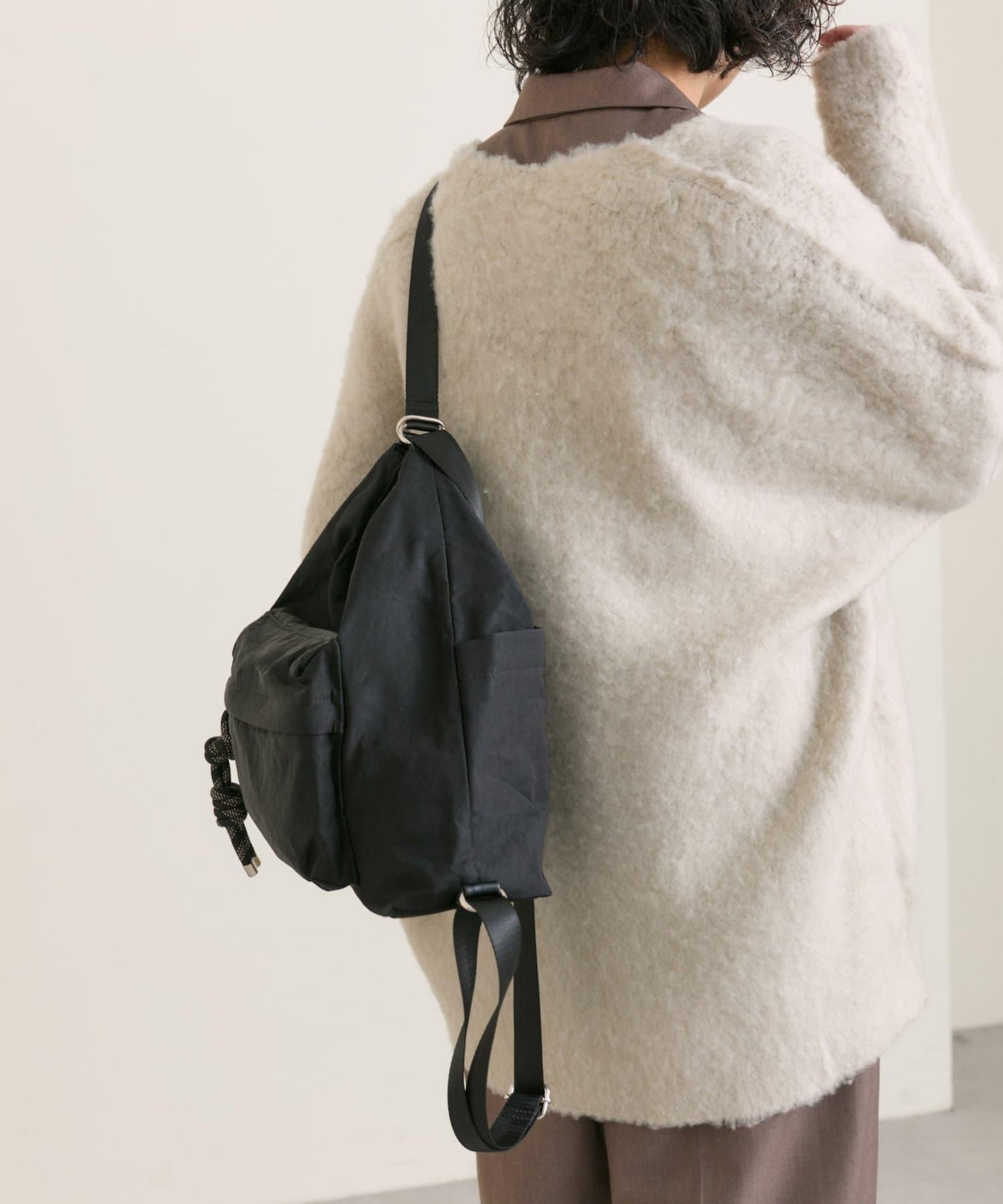 《輕量/500毫升寵物瓶也能放入！/通勤也推薦》2WAY雙肩包&單肩包