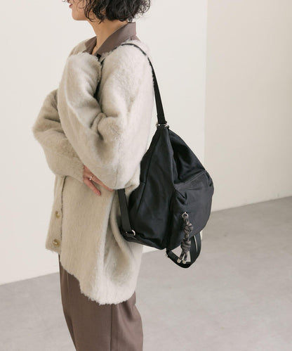 《輕量/500毫升寵物瓶也能放入！/通勤也推薦》2WAY雙肩包&單肩包