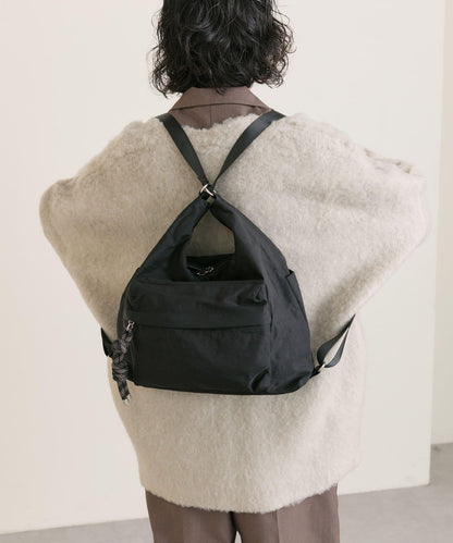 《輕量/500毫升寵物瓶也能放入！/通勤也推薦》2WAY雙肩包&單肩包