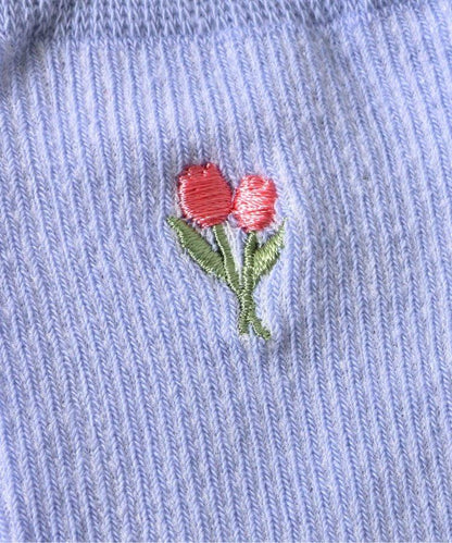 3P套裝 一點刺繡襪