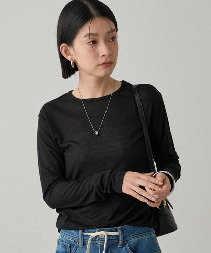 透明鏤空圖案T-shirt
