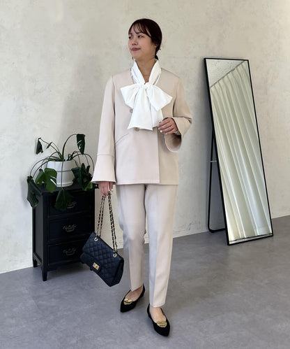 【媽媽監修！禮服系列】修身錐形褲