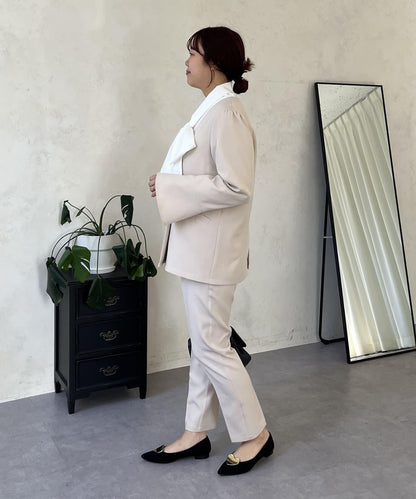 【媽媽監修！禮服系列】修身錐形褲