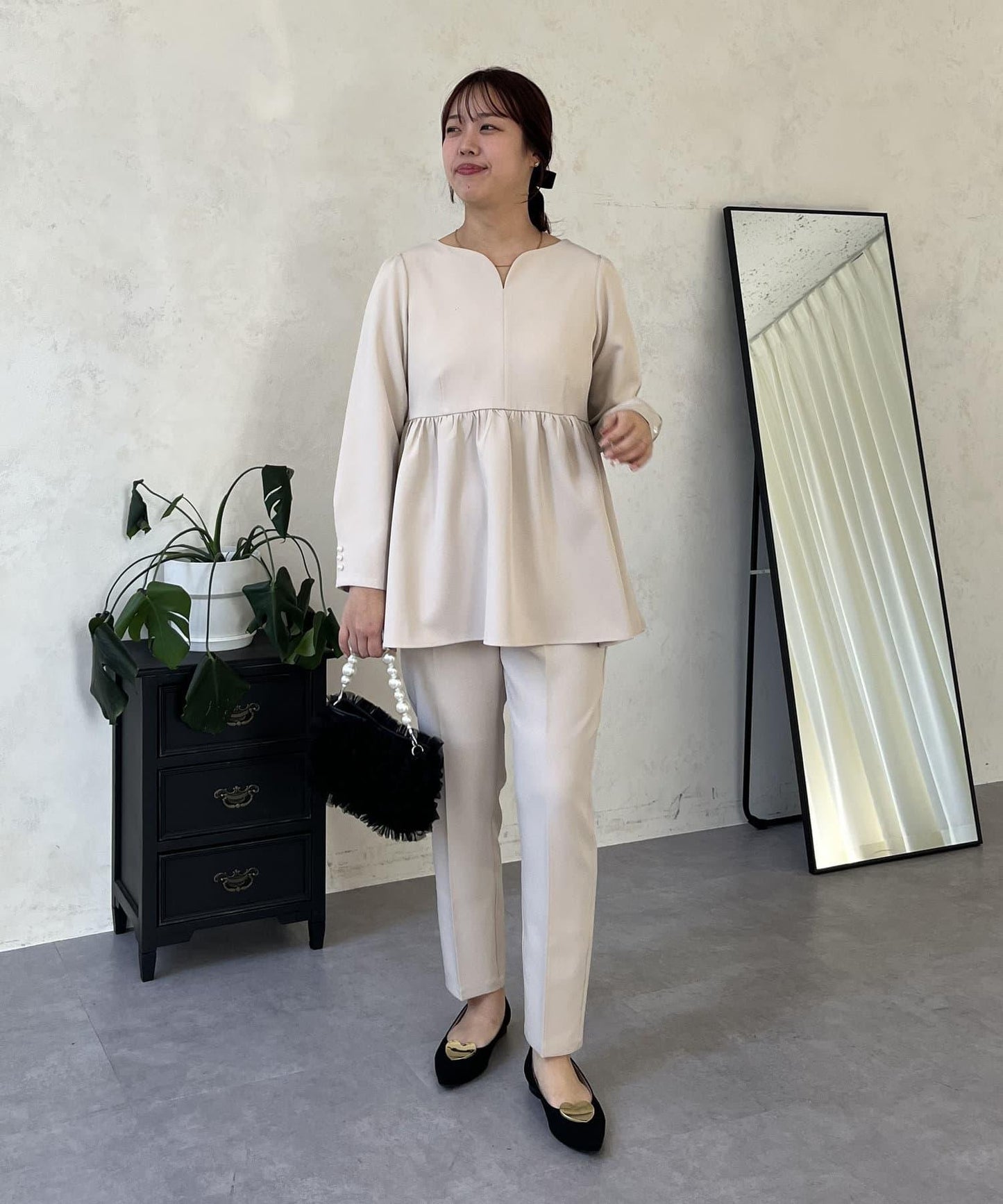【媽媽監修！禮服系列】修身錐形褲