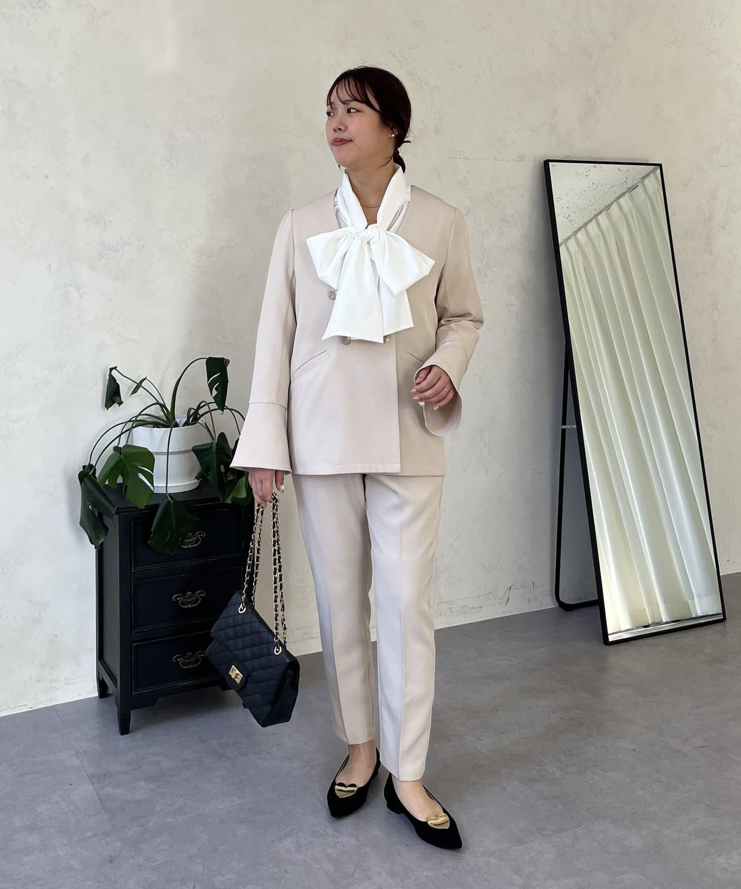 【媽媽監修！禮服系列】修身錐形褲