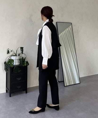 【媽媽監修！禮服系列】修身錐形褲