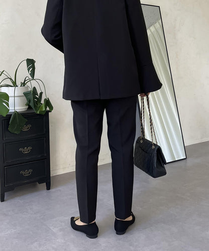 【媽媽監修！禮服系列】修身錐形褲