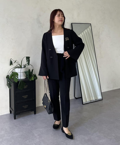 【媽媽監修！禮服系列】修身錐形褲