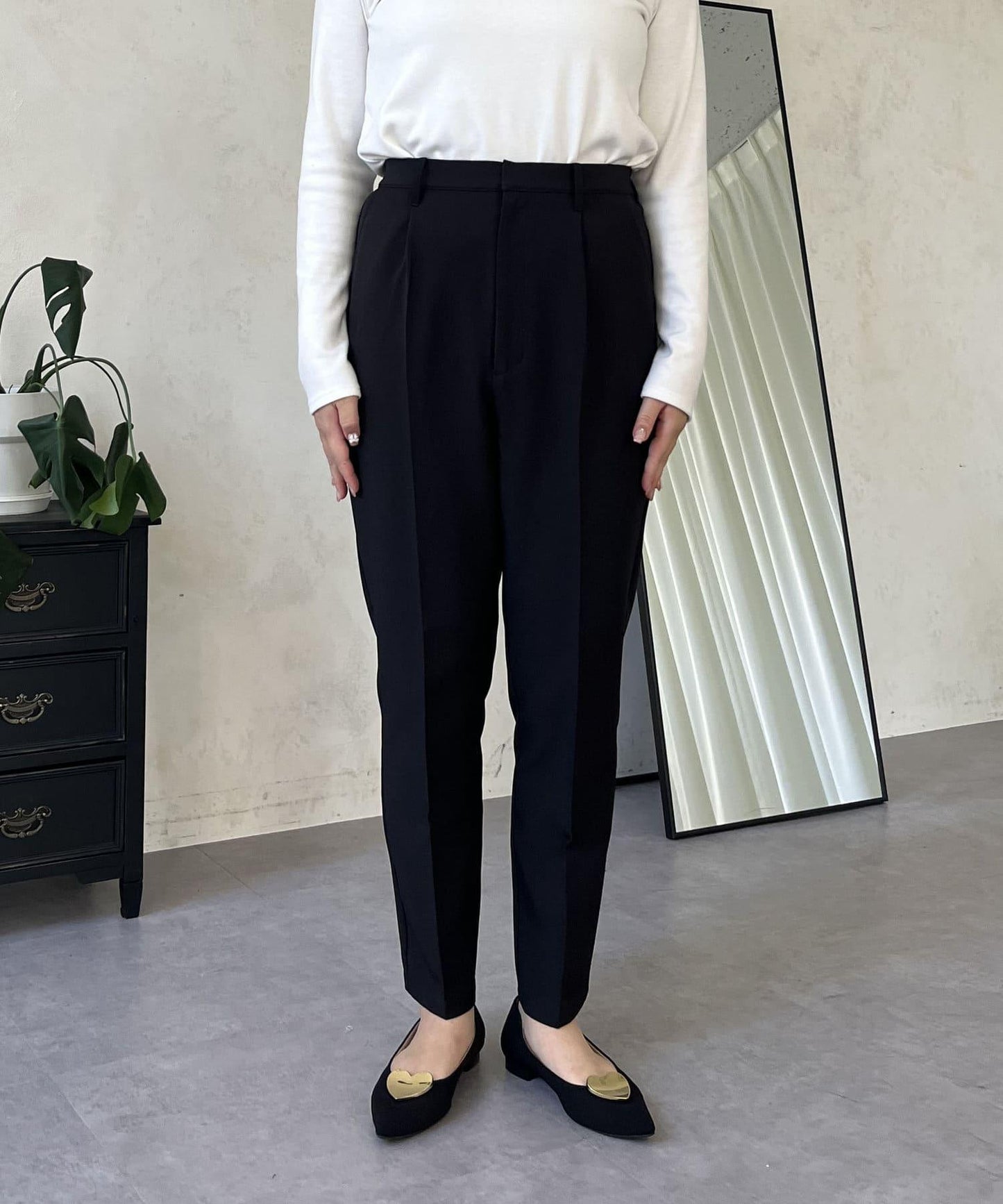 【媽媽監修！禮服系列】修身錐形褲