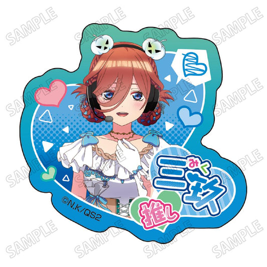 《五等分的新娘》描繪下的亞克力徽章③中野 三玖