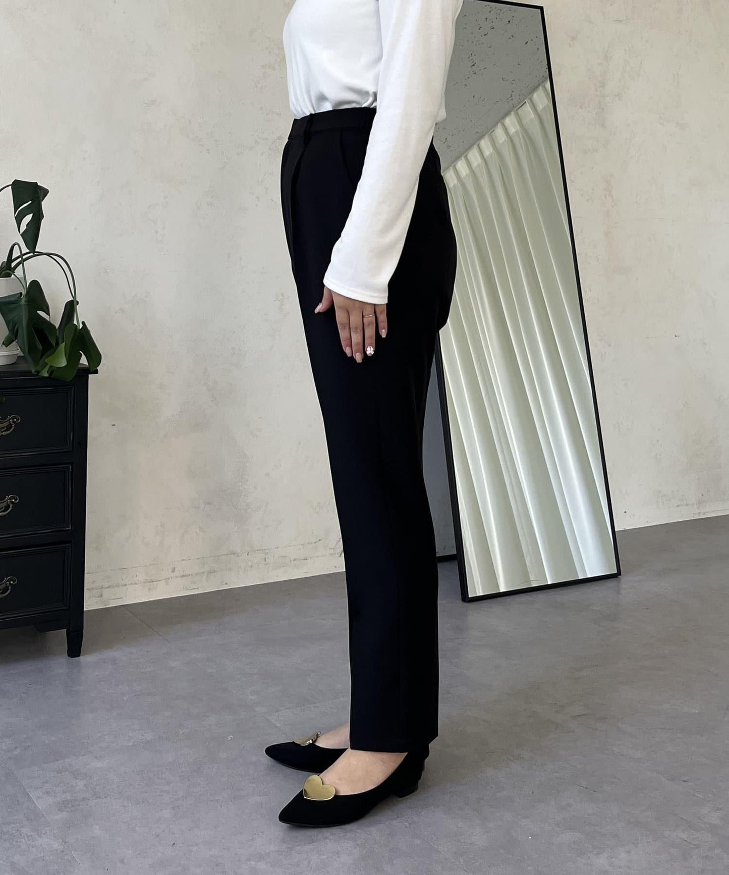 【媽媽監修！禮服系列】修身錐形褲