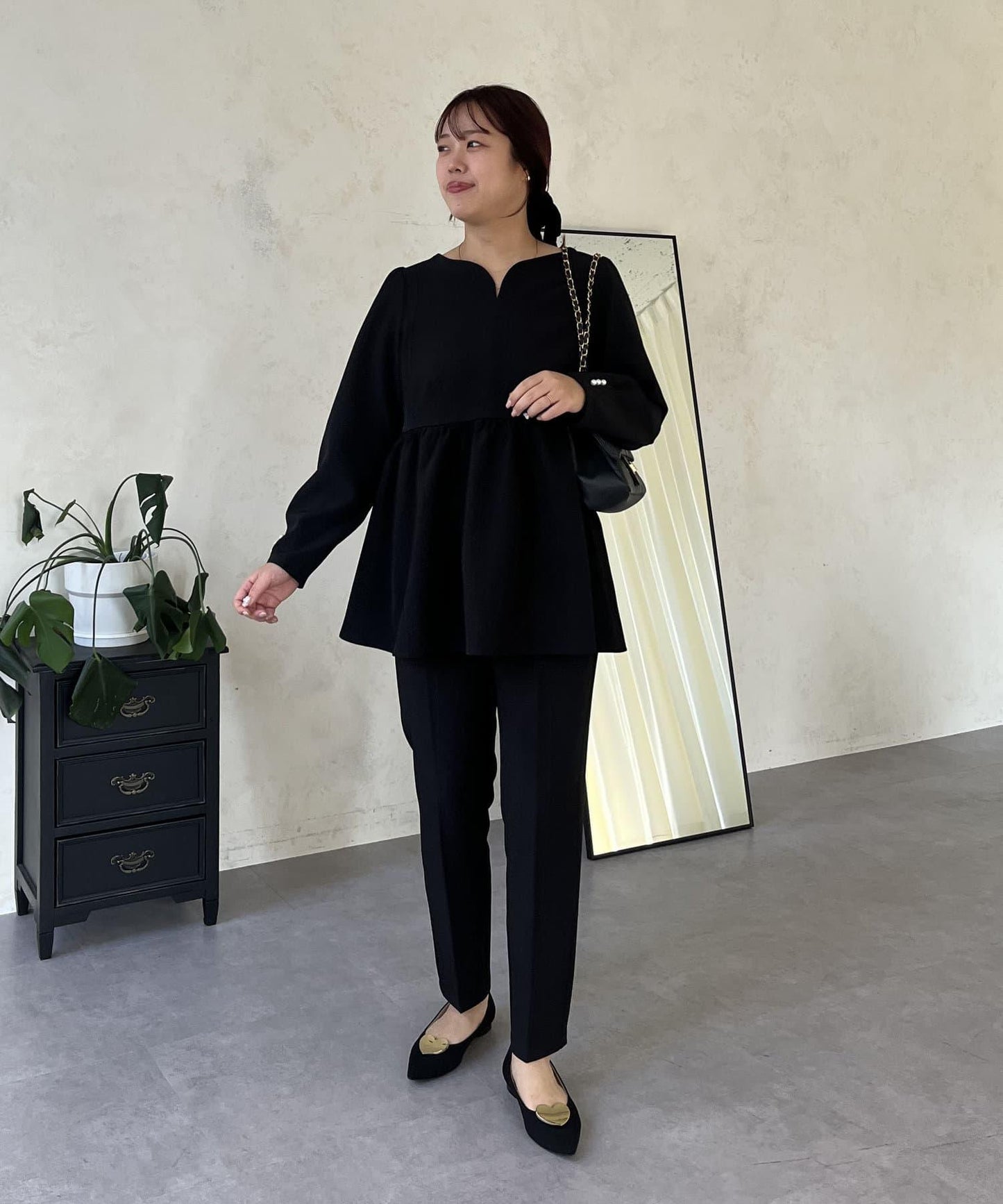 【媽媽監修！禮服系列】修身錐形褲