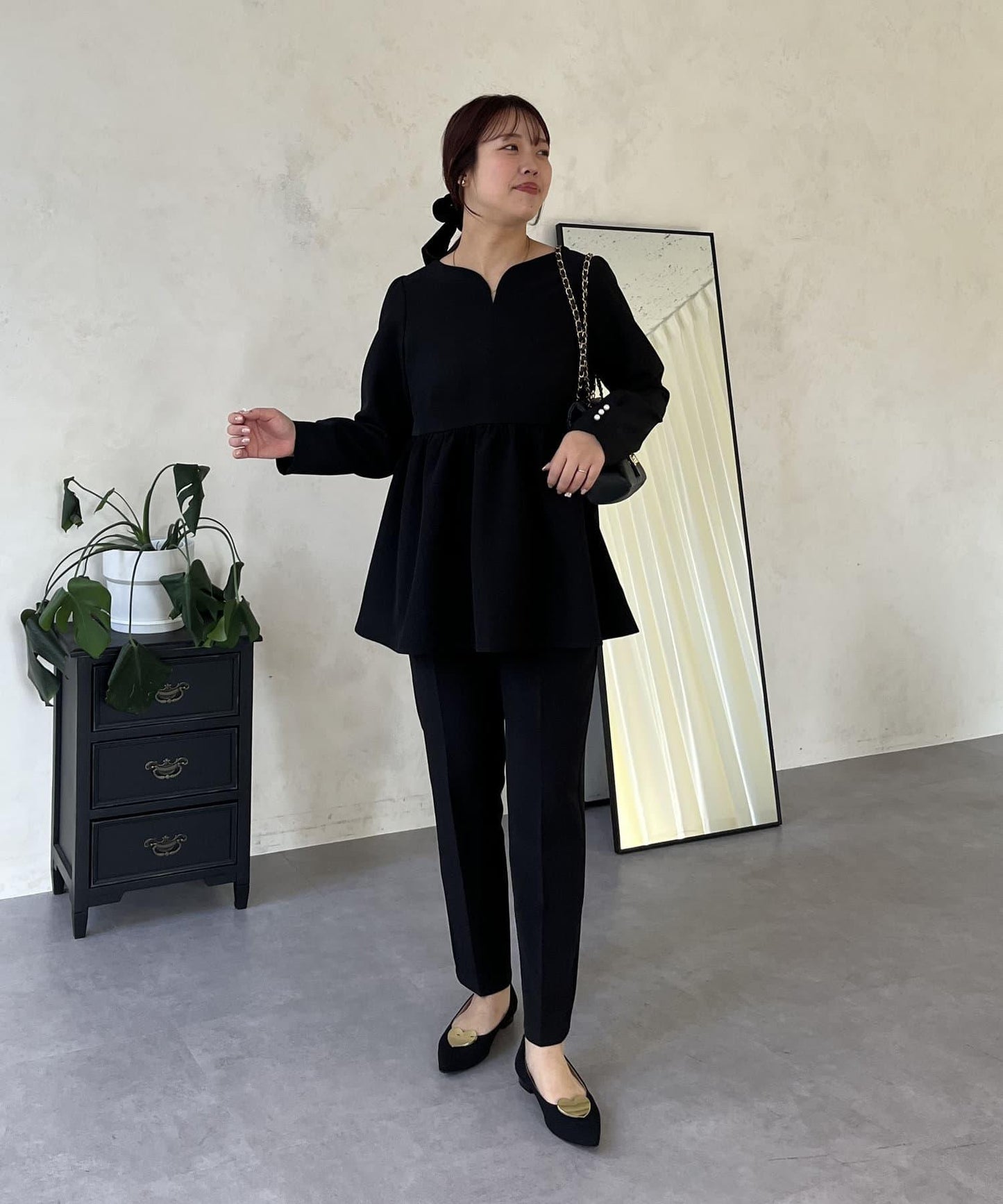 【媽媽監修！禮服系列】修身錐形褲