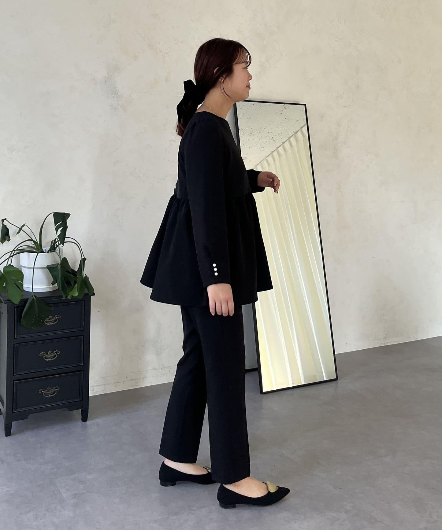 【媽媽監修！禮服系列】修身錐形褲