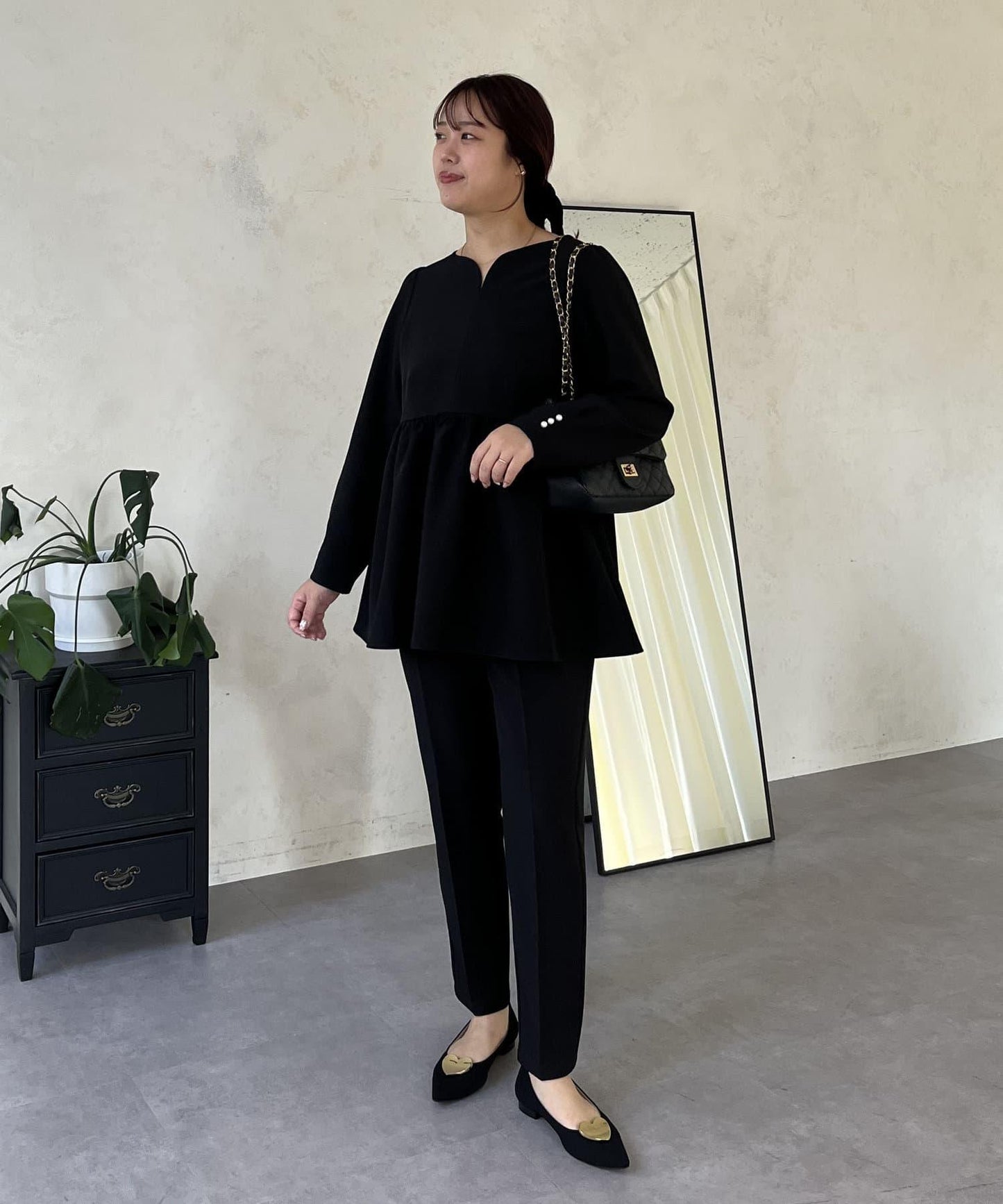 【媽媽監修！禮服系列】修身錐形褲