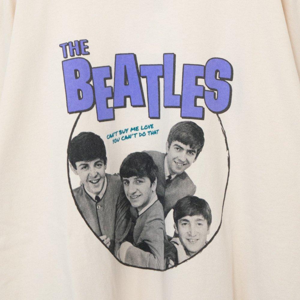 THE BEATLES 披頭士 圓形照片 短袖T恤 白色 (CT7247WH)