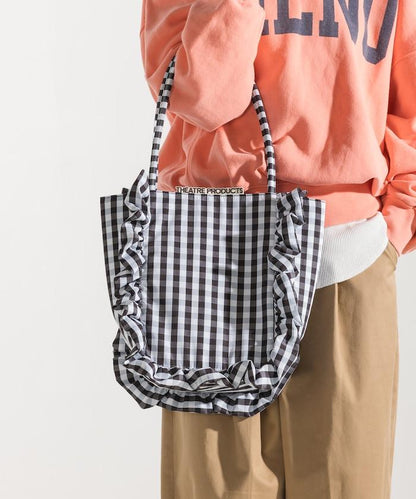 聯名 格子紋 托特包