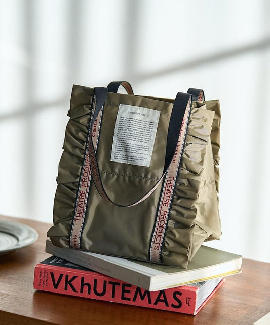 聯名 2WAY荷葉邊提花標誌手提包