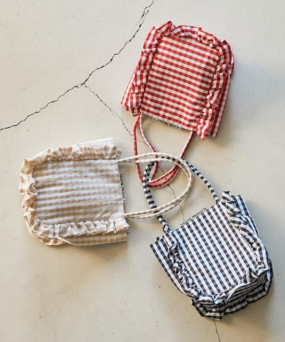 聯名 格子紋 托特包