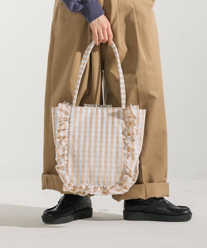 聯名 格子紋 托特包