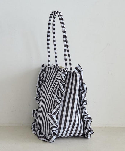 聯名 格子紋 托特包