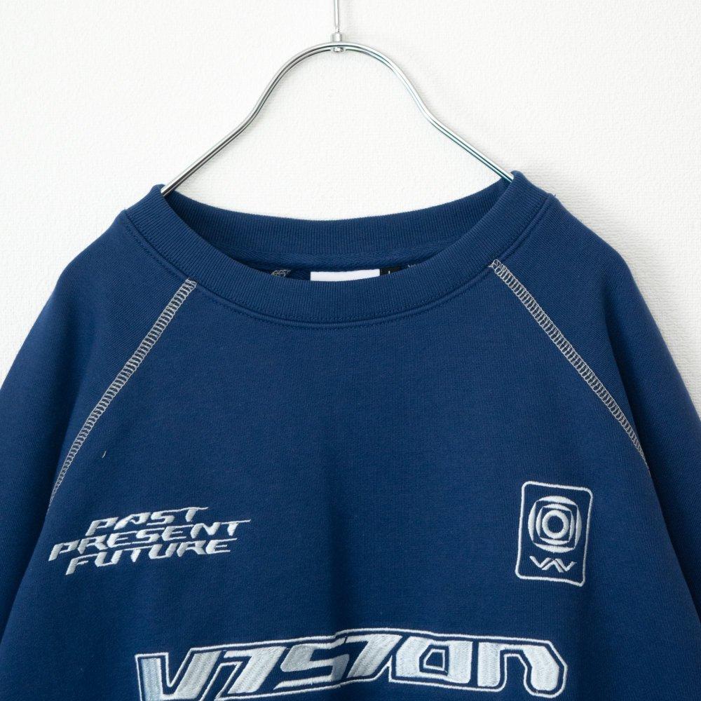 VISION STREET WEAR 運動標誌 刺繡 圓領 上衣 皇家藍［新春促銷］ (CT7153BL)