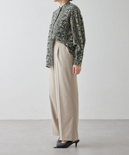 花紋/植物/圖案垂褶襯衫【SUM1 STYLE(斯密風格)】