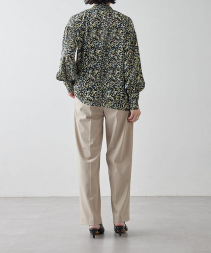 花紋/植物/圖案垂褶襯衫【SUM1 STYLE(斯密風格)】