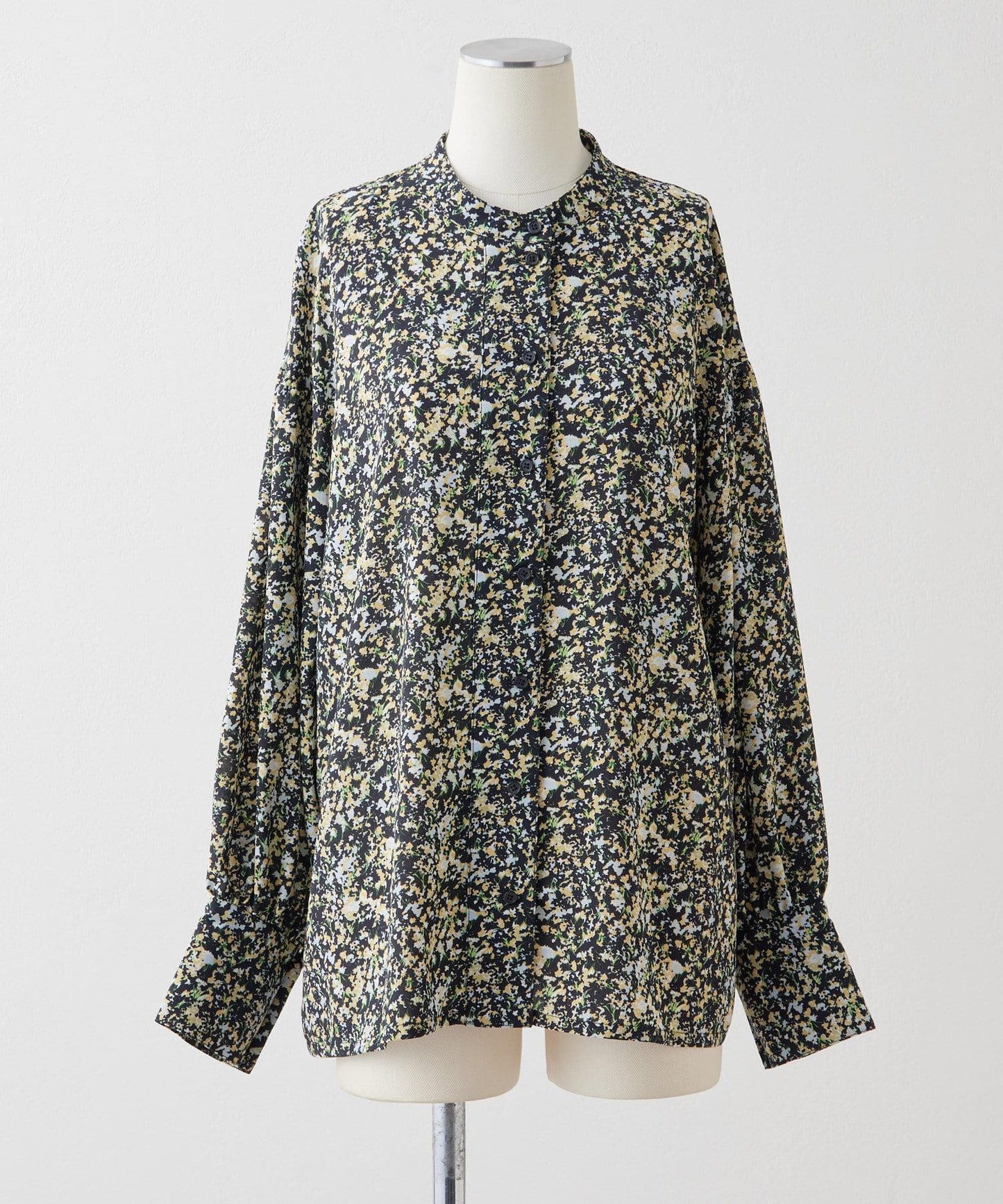 花紋/植物/圖案垂褶襯衫【SUM1 STYLE(斯密風格)】