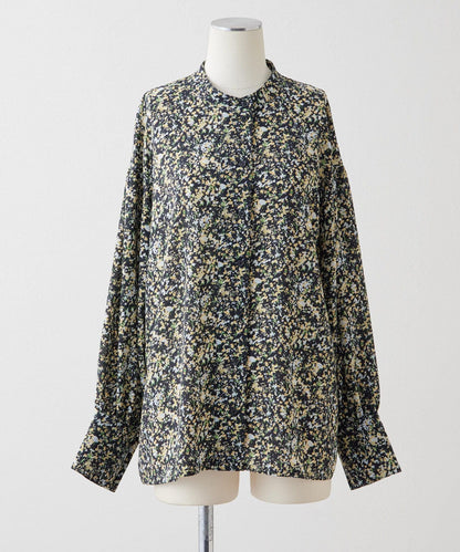 花紋/植物/圖案垂褶襯衫【SUM1 STYLE(斯密風格)】