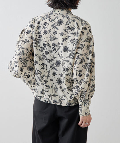 花紋/植物/圖案垂褶襯衫【SUM1 STYLE(斯密風格)】