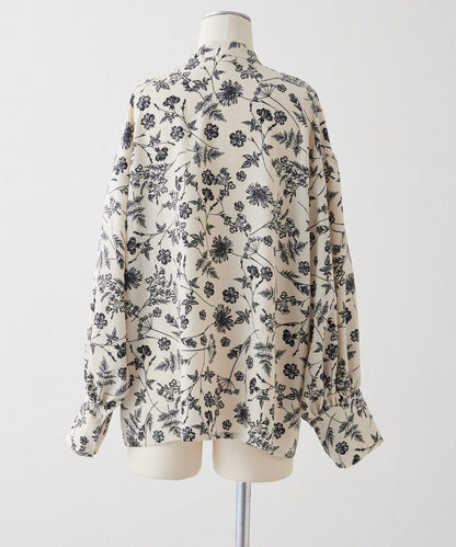 花紋/植物/圖案垂褶襯衫【SUM1 STYLE(斯密風格)】