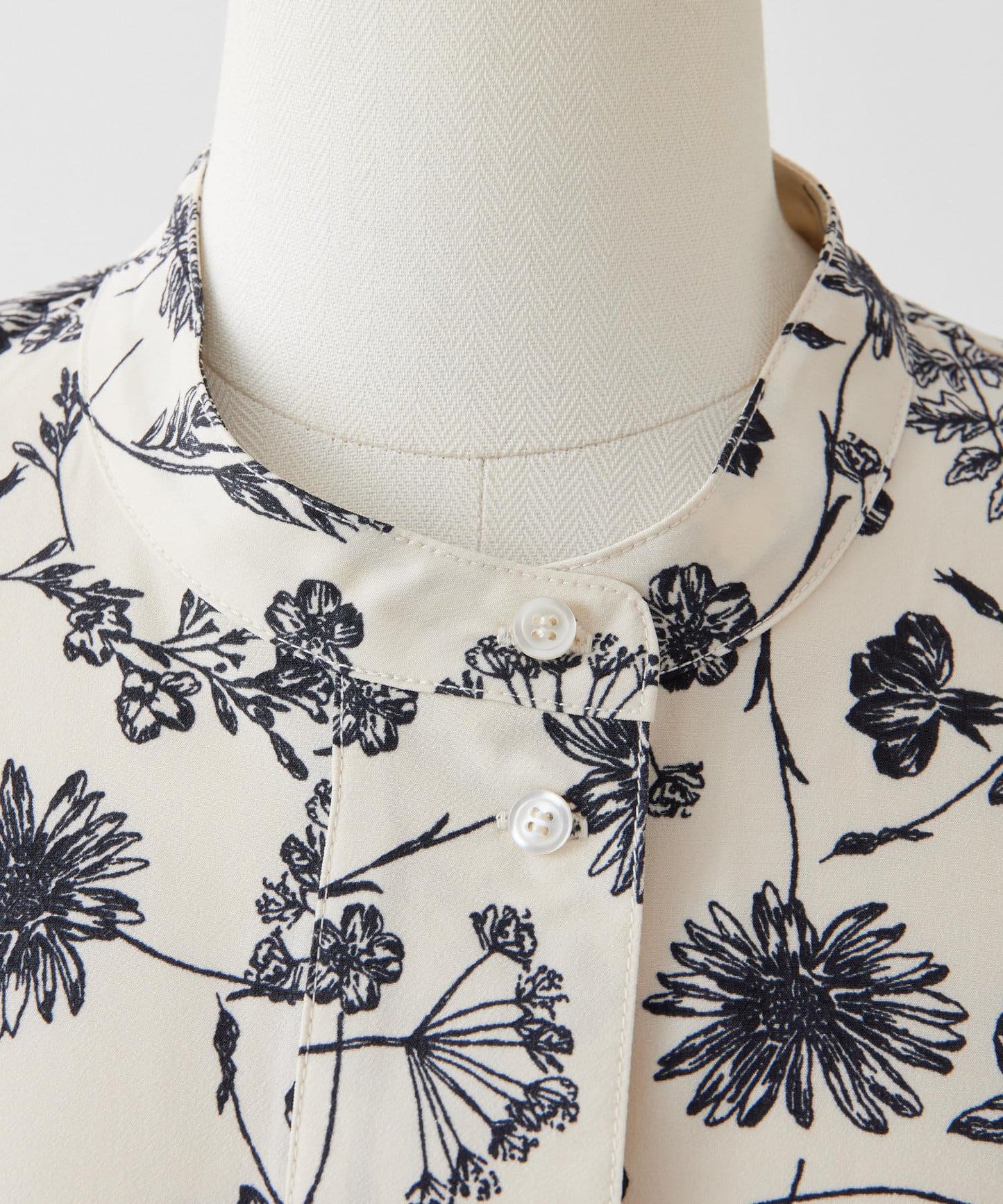 花紋/植物/圖案垂褶襯衫【SUM1 STYLE(斯密風格)】