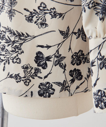 花紋/植物/圖案垂褶襯衫【SUM1 STYLE(斯密風格)】