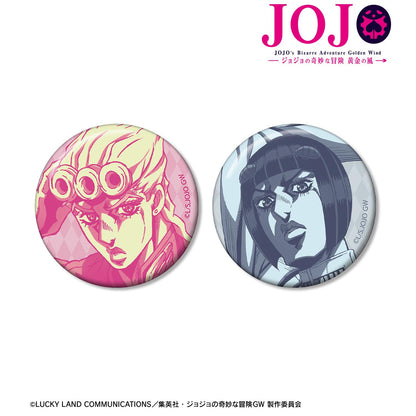 《JOJO的奇妙冒險》 黃金之風_喬爾諾·喬巴拿&布魯諾·布加拉提 徽章2個套裝