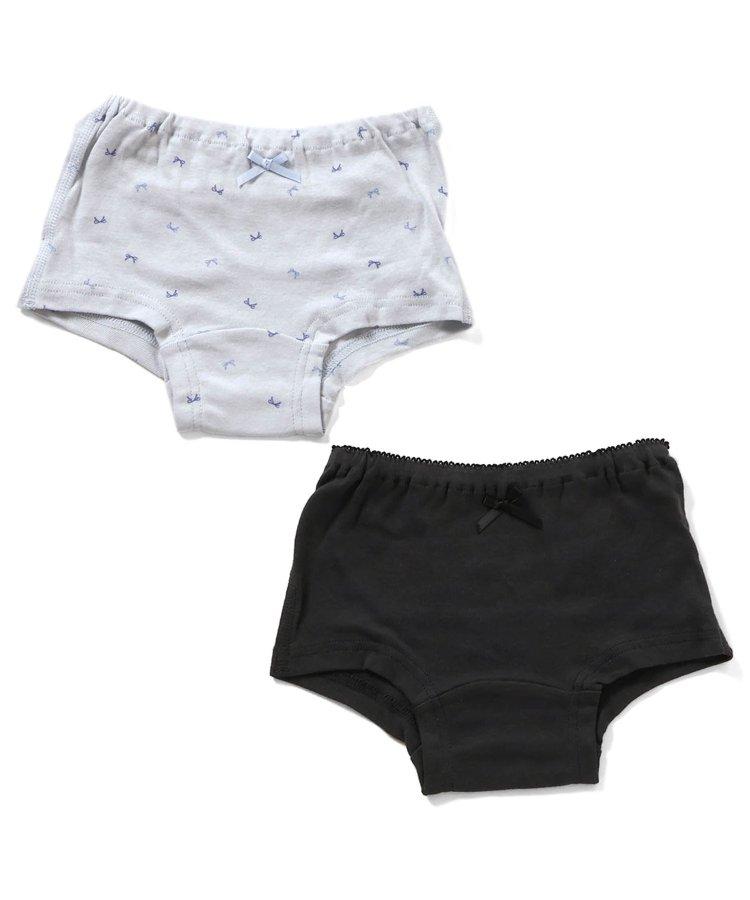 女童純棉全印花盒裝內褲/2條裝