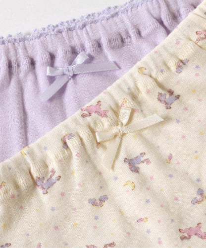 女童純棉全印花盒裝內褲/2條裝