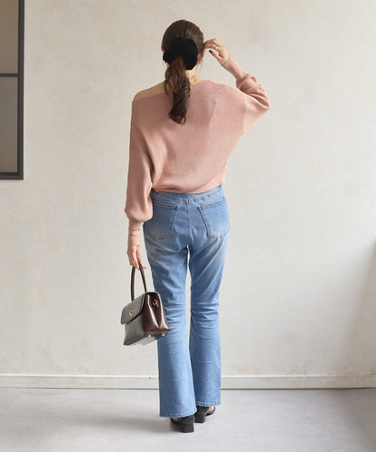 船領閃亮垂墜針織衫