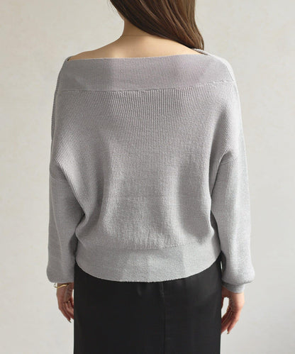 船領閃亮垂墜針織衫