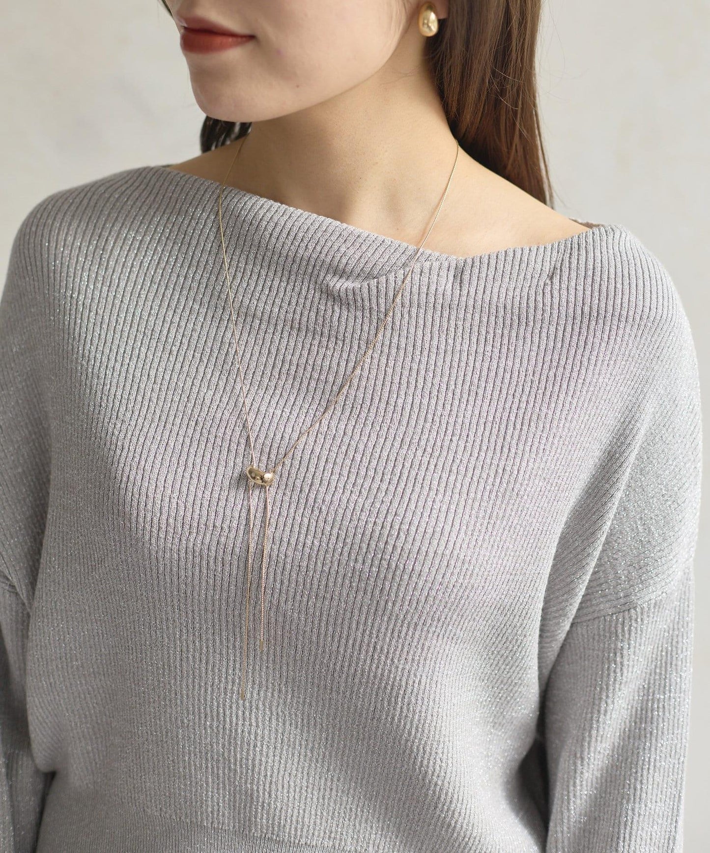 船領閃亮垂墜針織衫