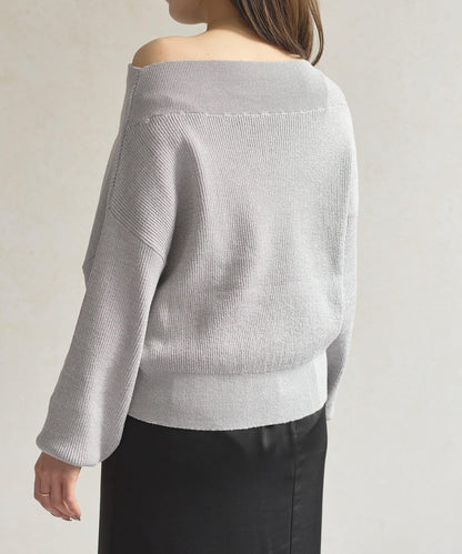 船領閃亮垂墜針織衫
