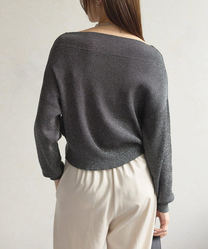 船領閃亮垂墜針織衫