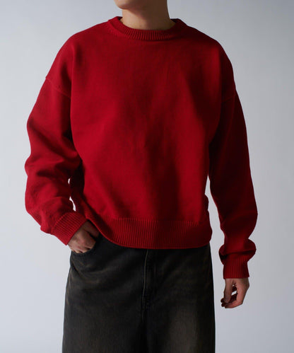 短款圓領針織衫