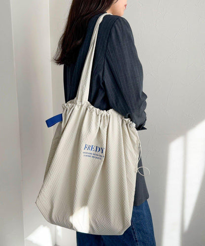 防水足球格子刺繡手提包