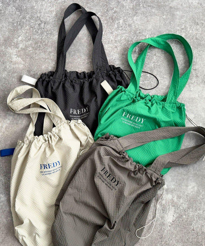 防水足球格子刺繡手提包