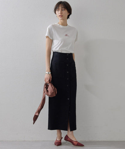 【THE PAUSE】THE PAUSE刺繡T恤