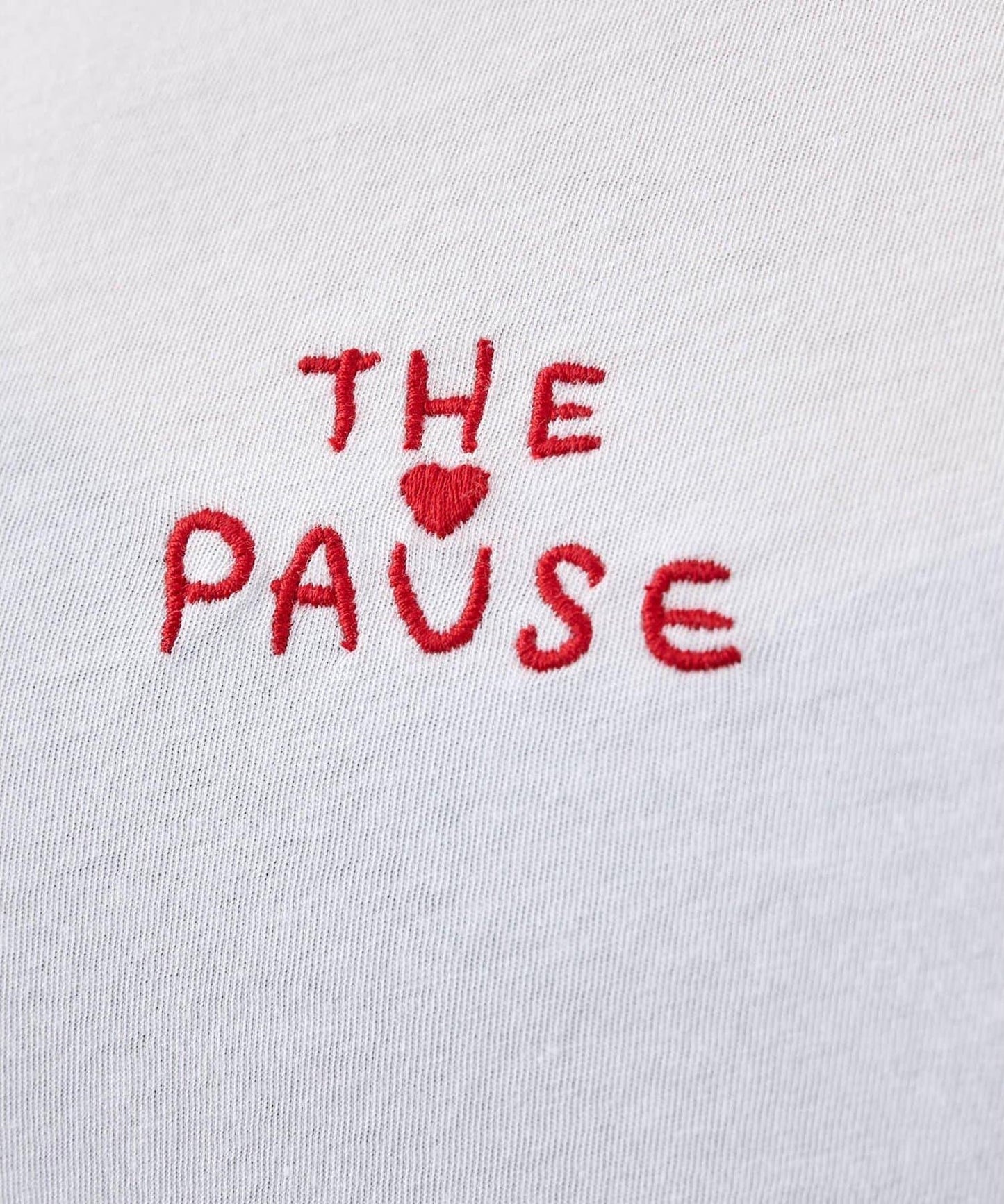 【THE PAUSE】THE PAUSE刺繡T恤