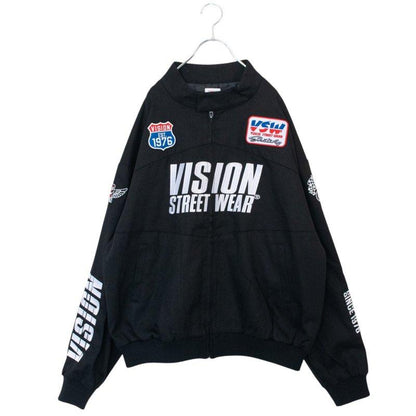 VISION STREET WEAR 鴨絨賽車夾克 黑色 (CT7268BK)