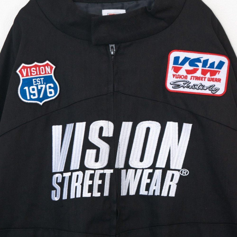 VISION STREET WEAR 鴨絨賽車夾克 黑色 (CT7268BK)