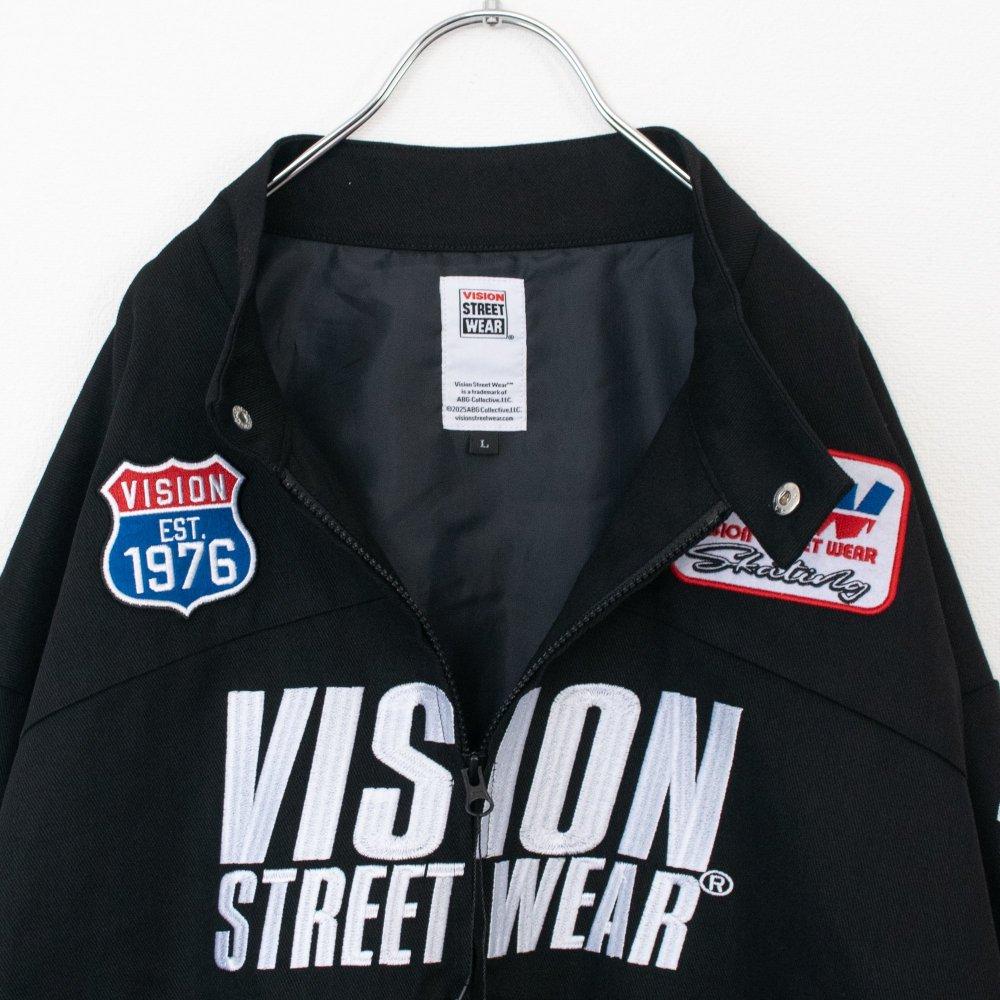 VISION STREET WEAR 鴨絨賽車夾克 黑色 (CT7268BK)